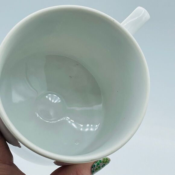 Vintage Pedestal Mickey Mouse Coffee Tee Mug Yellow Trim Walt Disney Productions - Picture 4 of 8